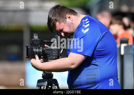 Bamber Bridge, UK. 09th July, 2022. Josh Coleman during the pre season friendly between Bamber Bridge and Oldham Athletic on Saturday 9th July 2022. COPYRIGHT Eddie Garvey | MI News) Credit: MI News & Sport /Alamy Live News Stock Photo