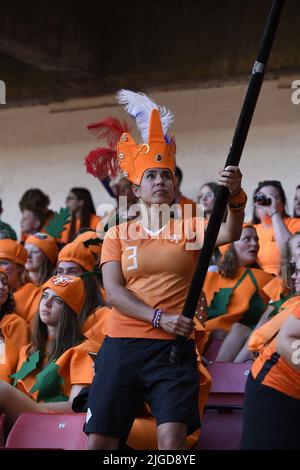 Sheffield, UK. 9th July, 2022. Supporters (Netherlands Women) during the Uefa Women s Euro England 2022 match between Netherlands 0-0 Sweden at Bramall Lane Stadium on July 9, 2022 in Sheffield, England. Credit: Maurizio Borsari/AFLO/Alamy Live News Stock Photo