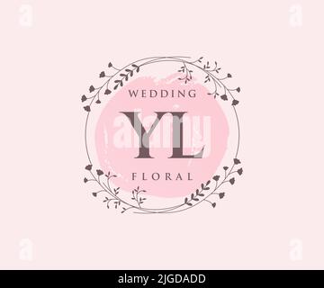 YL Initials letter Wedding monogram logos collection, hand drawn modern  minimalistic and floral templates for Invitation cards, Save the Date,  elegant Stock Vector Image & Art - Alamy