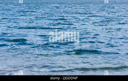 The rippled waters of Wolfe Lake. Fundy National Park, New Brunswick, Canada Stock Photo