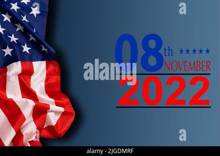 illustration graphic of election 2022 circle shape perfect for election day, wallpaper, icon, poster, celebration Stock Photo