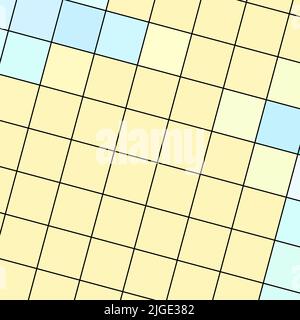 diamond square shaped abstract mosaic tiles pattern with Diagonal symmetrical repeating beige squares or mesh of squares or cells background Stock Photo