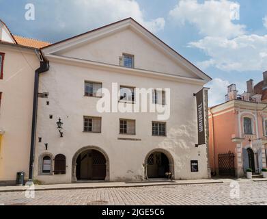Tallinn, Estonia. July 2022.  exterior view of the Theatrum theater building in the city center Stock Photo
