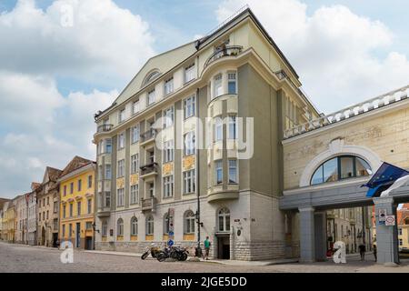 Tallinn, Estonia. July 2022.   External view of the KGB Prison Cells museum building  in the city center Stock Photo