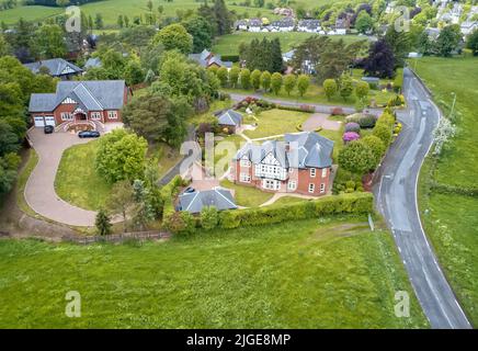 Arncroach Luxury countryside rural village aerial view from above in St Andrews ...