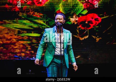 concerto di John Legend al Lucca Summer Festival, italia Stock Photo