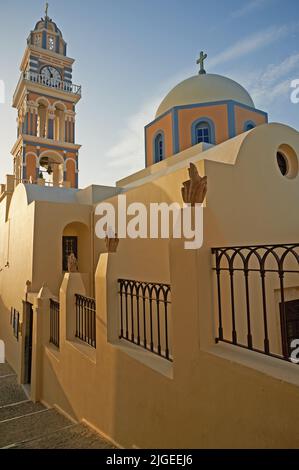 Cathedral of St, John the Baptist, Fira Town, Santorini Island, Greece ...
