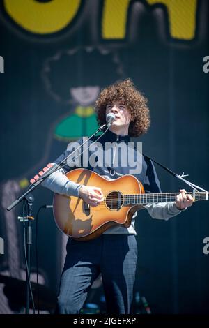 Dylan John Thomas performing on the main stage at the TRNSMT Festival at Glasgow Green in Glasgow. Picture date: Sunday July 10, 2022. Stock Photo