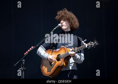 Dylan John Thomas performing on the main stage at the TRNSMT Festival at Glasgow Green in Glasgow. Picture date: Sunday July 10, 2022. Stock Photo