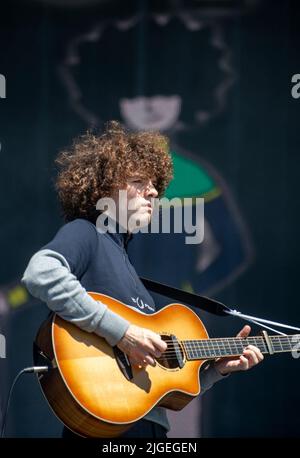 Dylan John Thomas performing on the main stage at the TRNSMT Festival at Glasgow Green in Glasgow. Picture date: Sunday July 10, 2022. Stock Photo