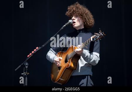 Dylan John Thomas performing on the main stage at the TRNSMT Festival at Glasgow Green in Glasgow. Picture date: Sunday July 10, 2022. Stock Photo