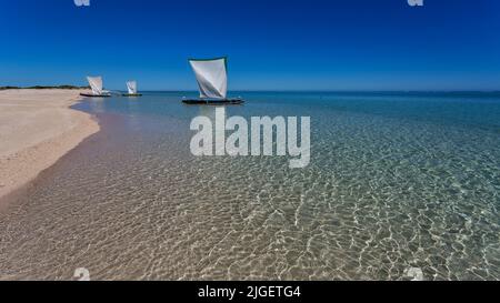 Beach landscape at Nosy Ve island, Anakao, Madagascar Stock Photo