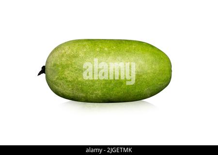 Winter Melon or White Gourd isolated on white background Stock Photo