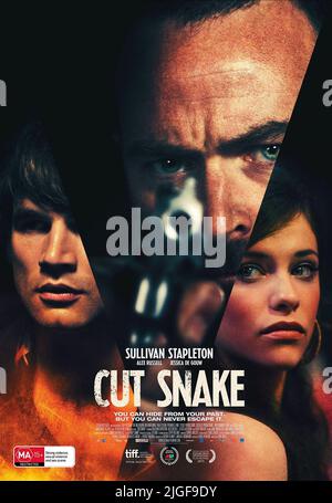 ALEX RUSSELL, SULLIVAN STAPLETON, JESSICA DE GOUW POSTER, CUT SNAKE, 2014 Stock Photo