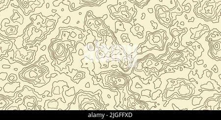 Brown abstract map contour lines background Stock Vector Image & Art ...