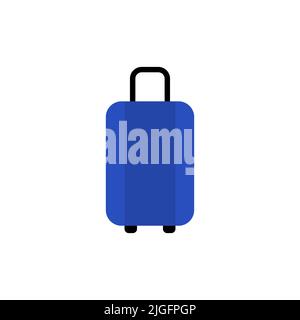 Travel suitcase vector icon isolated on white background Stock Vector