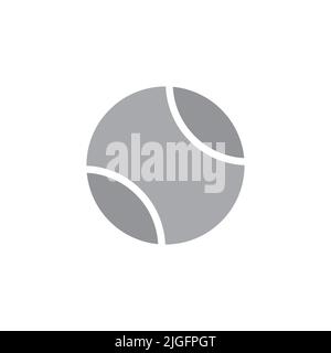 Tennis ball icon vector illustration isolated on white background Stock Vector