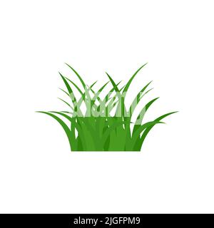 Grass icon vector isolated on white background Stock Vector