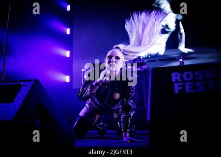 Roskilde, Denmark. 28th, June 2022. The Swedish singer COBRAH performs a live concert during the Danish music festival Roskilde Festival 2022 in Roskilde. (Photo credit: Gonzales Photo - Christian Hjorth). Stock Photo