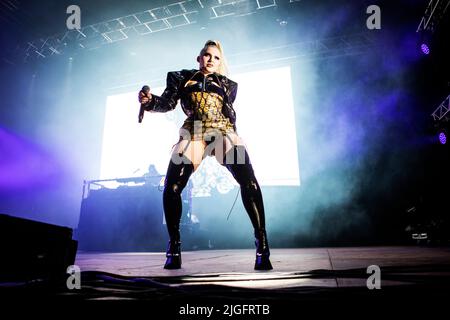 Roskilde, Denmark. 28th, June 2022. The Swedish singer COBRAH performs a live concert during the Danish music festival Roskilde Festival 2022 in Roskilde. (Photo credit: Gonzales Photo - Christian Hjorth). Stock Photo