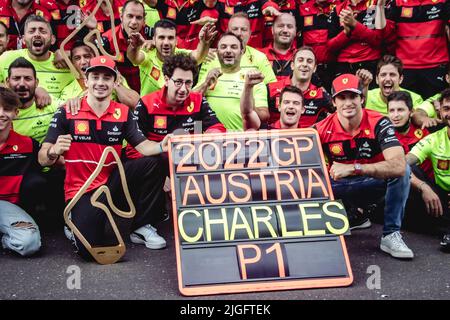 Scuderia Ferrari, team celebration, LECLERC Charles (mco), Scuderia