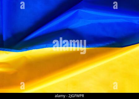 flag of Ukraine. Ukraine flag of background. Stock Photo