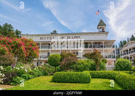 Washington, San Juan Islands, San Juan Island, Roche Harbor, Hotel de Haro Stock Photo
