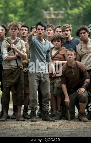 BRODIE-SANGSTER,COOPER,GREENE,SHEFFIELD,O'BRIEN,POULTER, THE MAZE RUNNER, 2014 Stock Photo