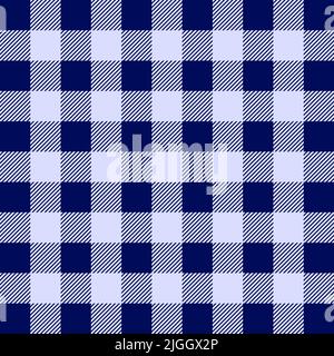 Plaid fabric scottish textile blue textured horizontal abstract background wallpaper backdrop pattern seamless template vector illustration Stock Vector