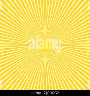 Abstract yellow sun rays vector background Stock Vector