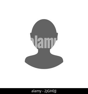 Default avatar profile icon vector isolated on white background Stock Vector