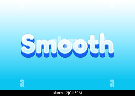 Editable text effects Smooth , words and font can be changed Stock Vector