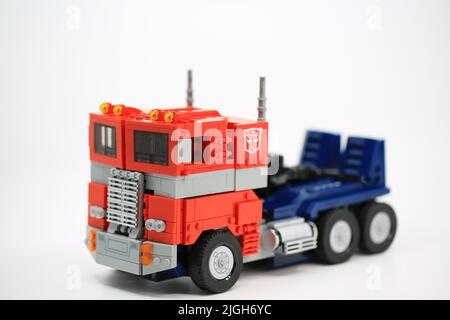 Autobot optimus prime truck from hi-res stock photography and images - Alamy