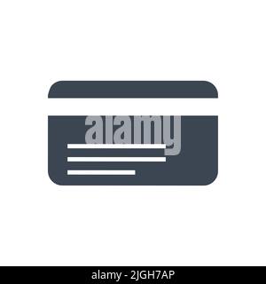 Credit card related vector glyph icon Stock Vector