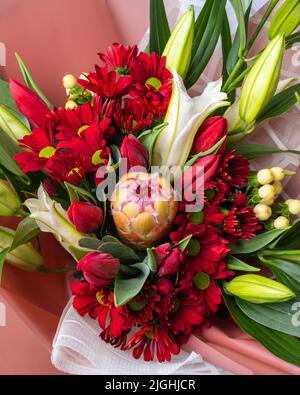 Celebrating Mother's Day with flowers and a bright sky on May 10 Stock ...