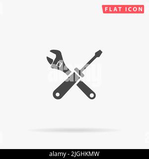 Tools flat vector icon. Hand drawn style design illustrations. Stock Vector