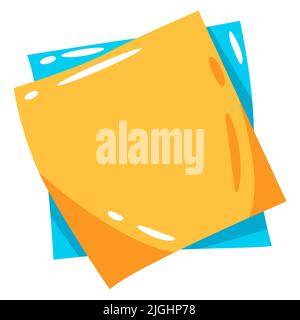 Illustration of stickers. School item. Education colorful image for design. Stock Vector