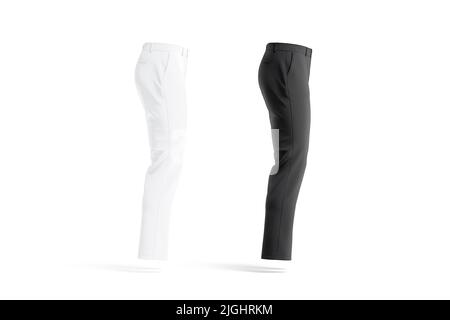 blank black and white man pants mockup profile view 2jghrkm