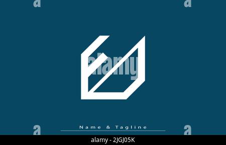 Alphabet letters Initials Monogram logo FO , OF Stock Vector