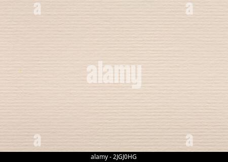 Striped paper texture, light beige background for artwork. Stock Photo