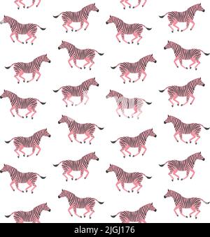 Zebra equine animal with stripes on skin vector Stock Vector Image ...