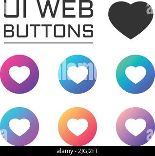 Heart icons vector logo design template.Love symbol.Valentine's Day ...