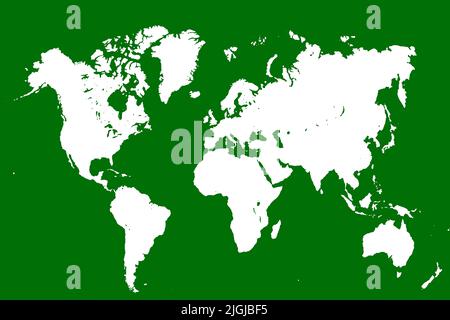 World Map with different Colours an Shape Bavaria Germany Stock Photo
