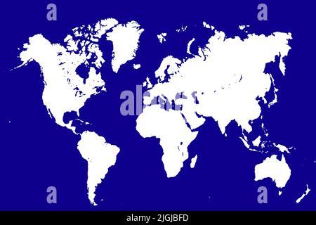 World Map with different Colours an Shape Bavaria Germany Stock Photo