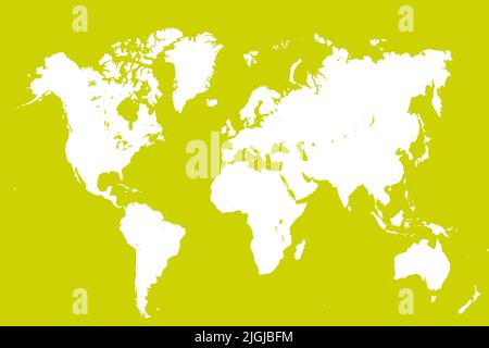 World Map with different Colours an Shape Bavaria Germany Stock Photo