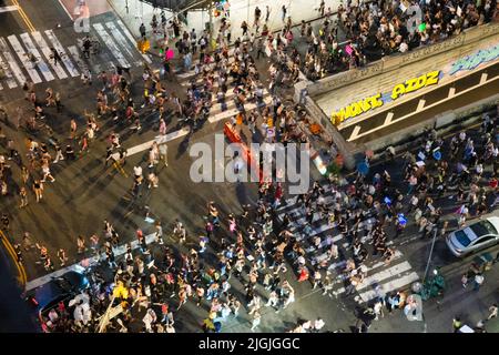 24 June 2022 was The Night of Rage protesting the Supreme Court decision on abortion rights, New York City, USA Stock Photo