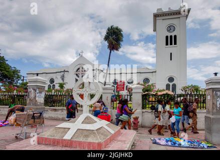 Jamaica, Kingston.Kingston Parish church downtown. Stock Photo