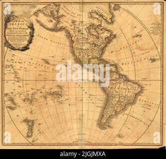 New World, or, Western Hemisphere; Old World, or Eastern Hemisphere (1790)  by William Faden. Map of the World Stock Photo - Alamy