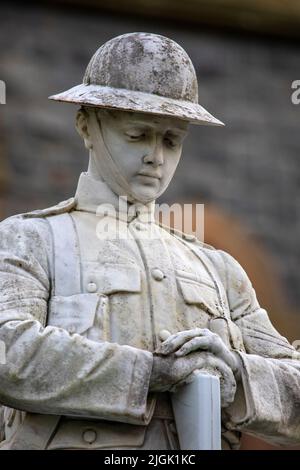 Fort William, Scotland - October 6th 2021: War memorial on The Parade in Fort William, Scotland - dedicated to the men of Fort William who gave their Stock Photo