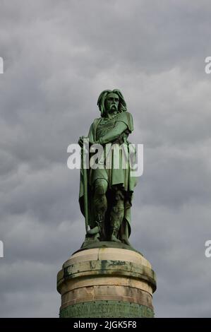 Statue of  Vercingetorix, Alesia France Stock Photo